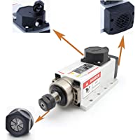 Motor de eje de 2-2 KW- refrigerado por aire- 220 V- 24000 rpm- 400 Hz- ER20- 4 rodamientos- enfriamiento de aire- para…